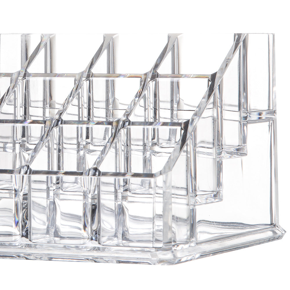 Premium Acrylic Makeup Organizer – Multifunctional Storage Box for Lipsticks, Nail Polish & Cosmetics