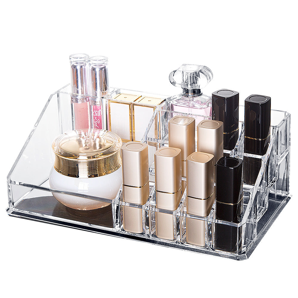 Premium Acrylic Makeup Organizer – Multifunctional Storage Box for Lipsticks, Nail Polish & Cosmetics