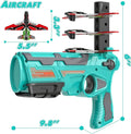 Kids Aircraft Launcher Gun Toy with 3 Foam Planes – Outdoor Flying Glider Shooting Game