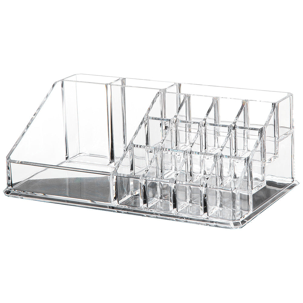 Premium Acrylic Makeup Organizer – Multifunctional Storage Box for Lipsticks, Nail Polish & Cosmetics
